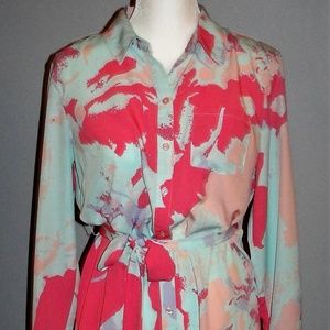 Long Sleeve, Empire Waste Daisy Fuentes Dress